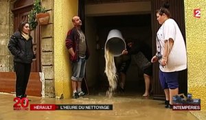 Hérault : après les inondations, place au nettoyage