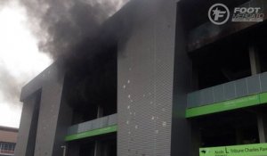 ASSE-OL : incendie à Geoffroy-Guichard !