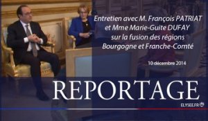 [REPORTAGE] Entretien avec M. François PATRIAT, Président du Conseil régional de Bourgogne et Mme Marie-Guite DUFAY, Présidente du Conseil régional de Franche-Comté