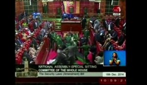 Bagarre générale des députés au Parlement kényan