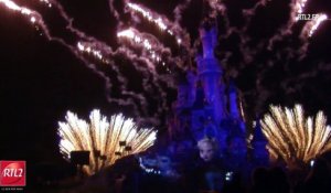 Stéphanie Renouvin et Christophe Nicolas éblouis par le final Disney Dreams, à Disneyland Paris