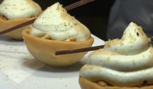 Cuisinez fêtes: pré-dessert aux fruits exotiques et mignardises au chocolat