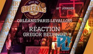 Réaction de Gregor Beugnot - J16 - Orléans reçoit le Paris Levallois