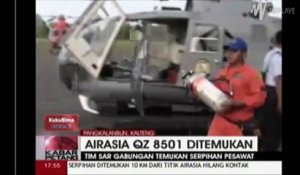 Repêchage des corps et des débris du vol d'AirAsia