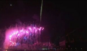 A Dubaï, un impressionnant feu d'artifice sur la plus grande tour du monde