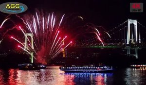 Magnifiques feux d'artifice à Tokyo pour le nouvel an 2015 !