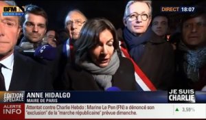 Attentat contre Charlie Hebdo: "Ensemble, on est plus fort", Anne Hidalgo (10/14) - 08/01