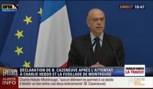 Charlie Hebdo / Montrouge: "Aucun élément ne permet à ce stade d'établir un lien entre ces deux événements", Bernard Cazeneuve (14/14) - 08/01