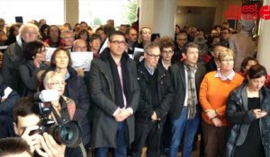 Hommage à Saint-Nazaire aux victimes de Charlie Hebdo