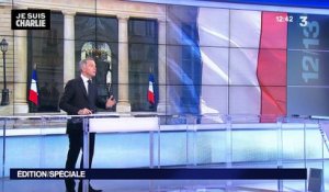 Prise d'otages : Hollande s'exprime au ministère de l'Intérieur