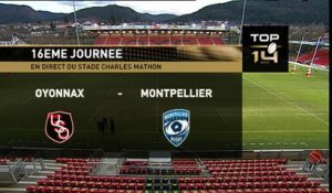 TOP14 - Oyonnax-Montpellier 20-13 - J16 - Saison 2014/2015