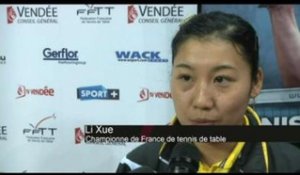 TENNI S DE TABLE - ChF: Li Xue championne