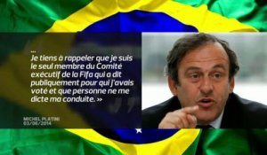 FOOT - CM 2022 : La riposte de Platini