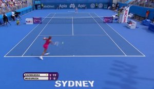 Sydney - Muguruza crée la surprise face à Radwanska