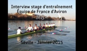 Équipe de France : Interview M8+ Stage Séville