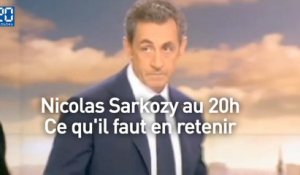 Nicolas Sarkozy au 20h : Ce qu'il faut en retenir