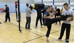 Montdidier : entraînement au club de full-contact et kickboxing