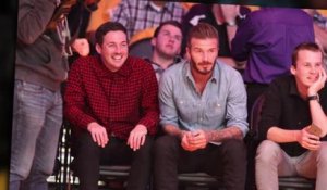 David Beckham assiste à un match des Lakers