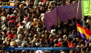 Espagne: des dizaines de milliers de personnes à Madrid pour la grande marche de Podemos