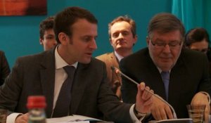 Alain Vidalies et Emmanuel Macron président la réunion plénière du Comité stratégique de la filière navale