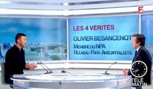 Les 4 Vérités : Olivier Besancenot revient sur la politique soutenue par le NPA