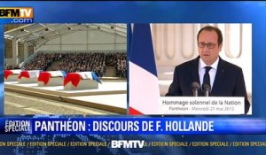 "Prenez place!", Hollande aux résistants qui entrent au Panthéon