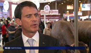 Au Salon de l'agriculture, Manuel Valls dénonce le vote FN