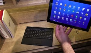 Nouvlle Sony Xperia Z4 Tablet en vidéo : le clavier Bluetooth (optionnel) en plus