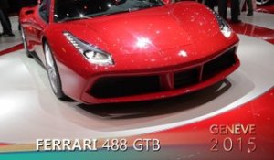 Ferrari 488 GTB en direct du salon de Genève 2015