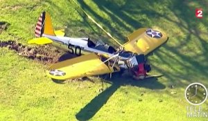 Harrison Ford blessé dans le crash d'un avion à hélices en Californie