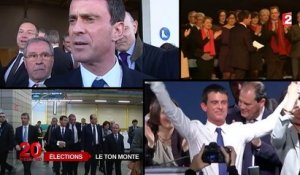 Départementales 2015 : Valls et Sarkozy montent le ton