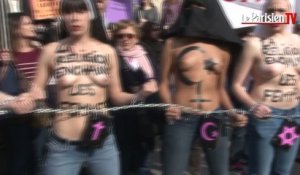 Journée de la femme : seins nus, les Femen s'attaquent aux religions