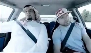 Un prince arabe se fait peur en voiture
