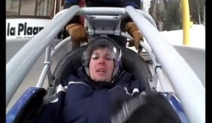 La première et dernière descente en bobsleigh de sa vie
