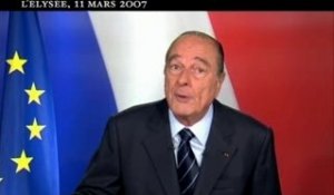 Allocution de Jacques Chirac 11 Mars 07