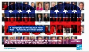 USA : une pétition dénonce la trahison de 47 sénateurs