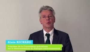 Alain Richard Président de la Commission spécialisée sur la démocratisation du dialogue environnemental