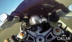 Un fou en moto fait du 322kmh sur l'autoroute