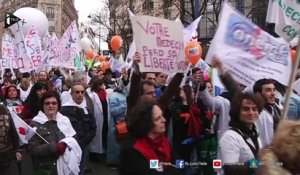 Loi santé : 19.000 à 40.000 manifestants à Paris
