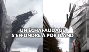 Un échafaudage s'effondre à Portland aux Etats-Unis