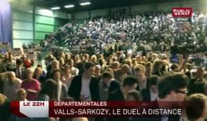 Départementales : Valls - Sarkozy, le duel à distance