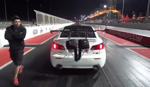 Accident  avec une Lexus ISF Twin Turbo