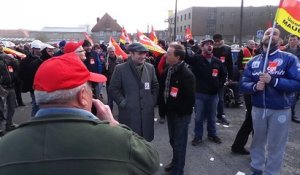 Manifestation des salariés de Sambre et Meuse à Maubeuge