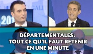 Départementales: Ce qu'il faut retenir en une minute