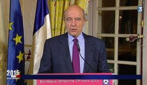 Départementales : "C'est la victoire de la stratégie d'alliance" de la droite et du centre, selon Juppé