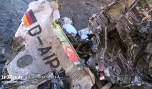 Sur le site du crash de l'A320 de Germanwings