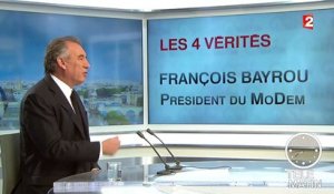 François Bayrou, invité des 4 Vérités sur France2 - 010415