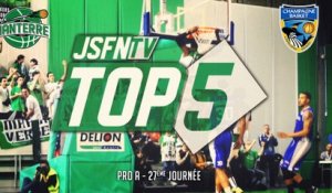 Top 5 - JSF Nanterre vs Châlons-Reims (05/04/15) (Pro A - J27)