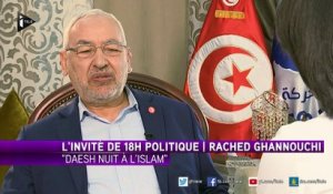 Rached Ghannouchi se dit "opposé au terrorisme, où qu'il frappe"
