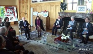 Anne Hidalgo accueille le président tunisien à l'Hôtel de Ville